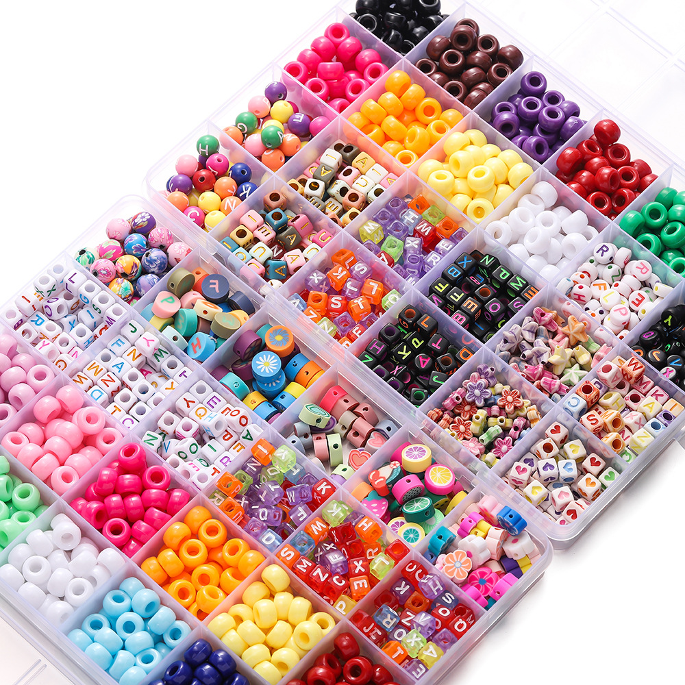 1 Box Colorful Acrylic Pony Be - Fine Jewelry & Watches Photos บทวิจารณ์และราคา