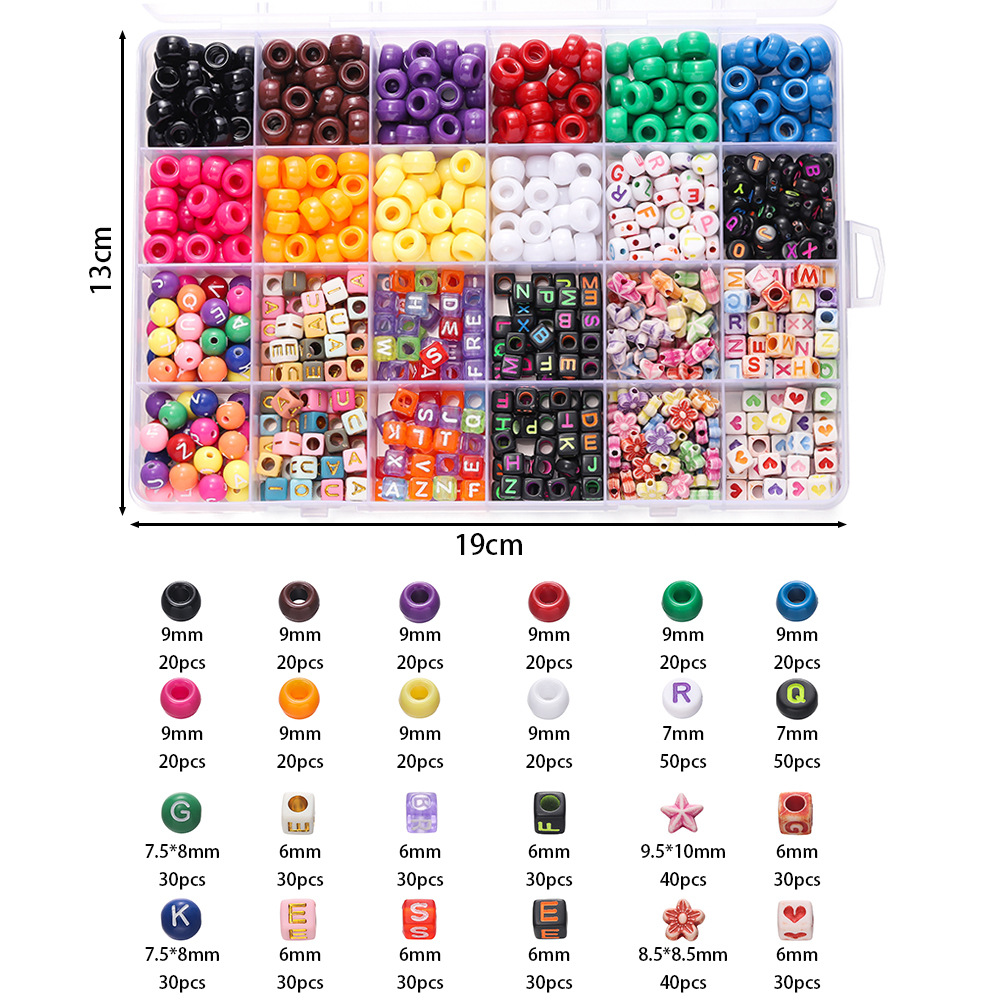 1 Box Colorful Acrylic Pony Be - Fine Jewelry & Watches Photos บทวิจารณ์และราคา