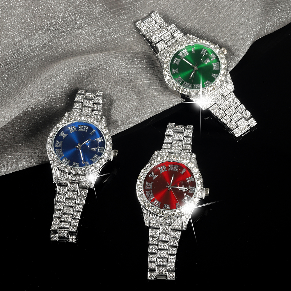 New Punk Men Watch Iced Out Di - Jewelry Like Watches บทวิจารณ์และราคา