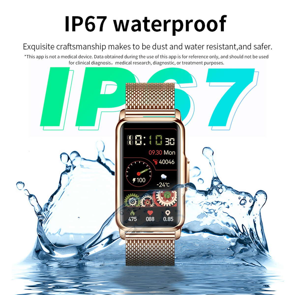 LIGE Smart Watch Men Women Fit - Jewellery Watches บทวิจารณ์และราคา