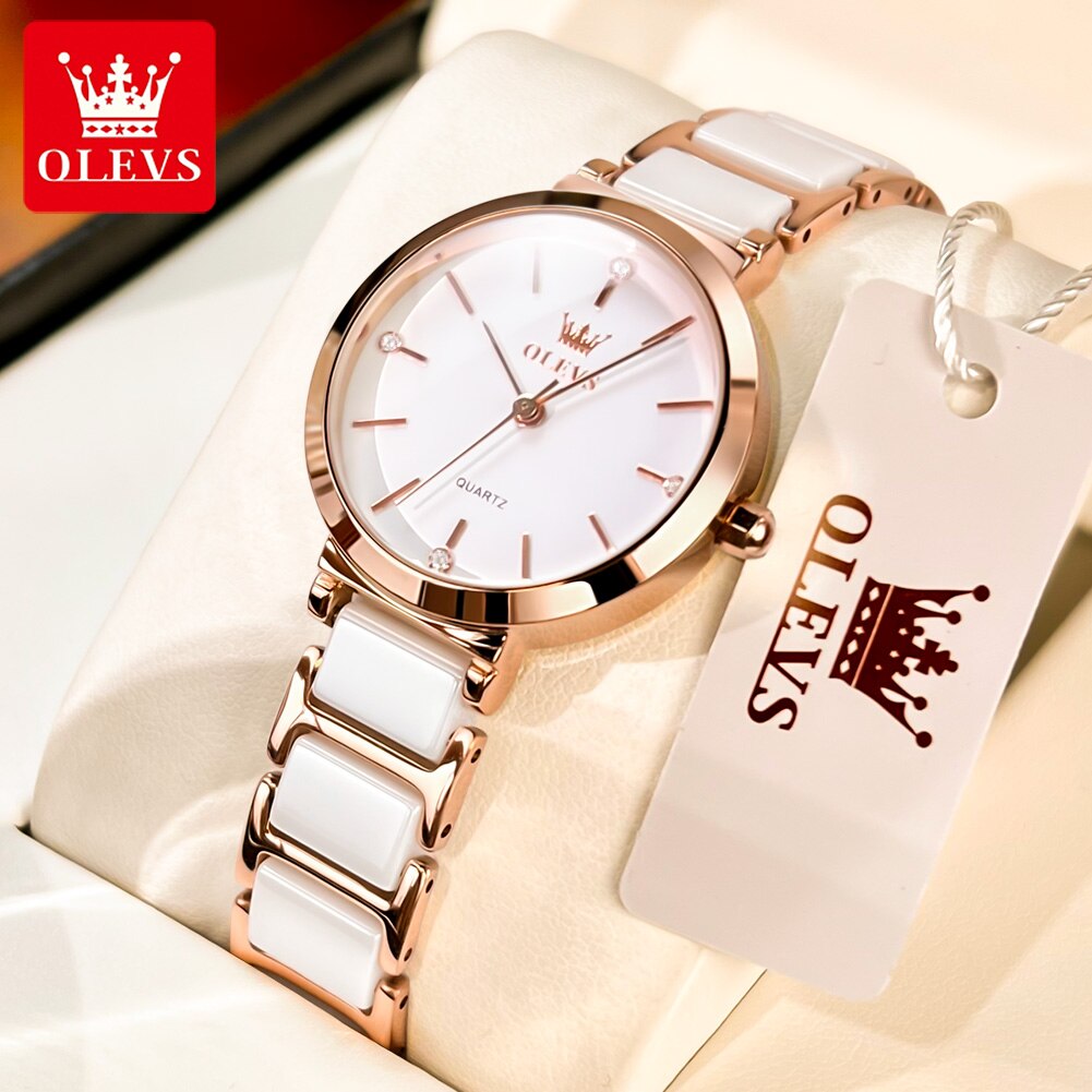 OLEVS Fashion Women Watches Re - Jewelry Watches Gold บทวิจารณ์และราคา