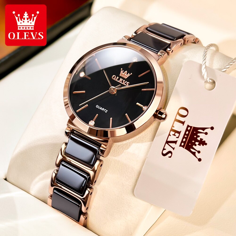 OLEVS Fashion Women Watches Re - Jewelry Watches Gold บทวิจารณ์และราคา