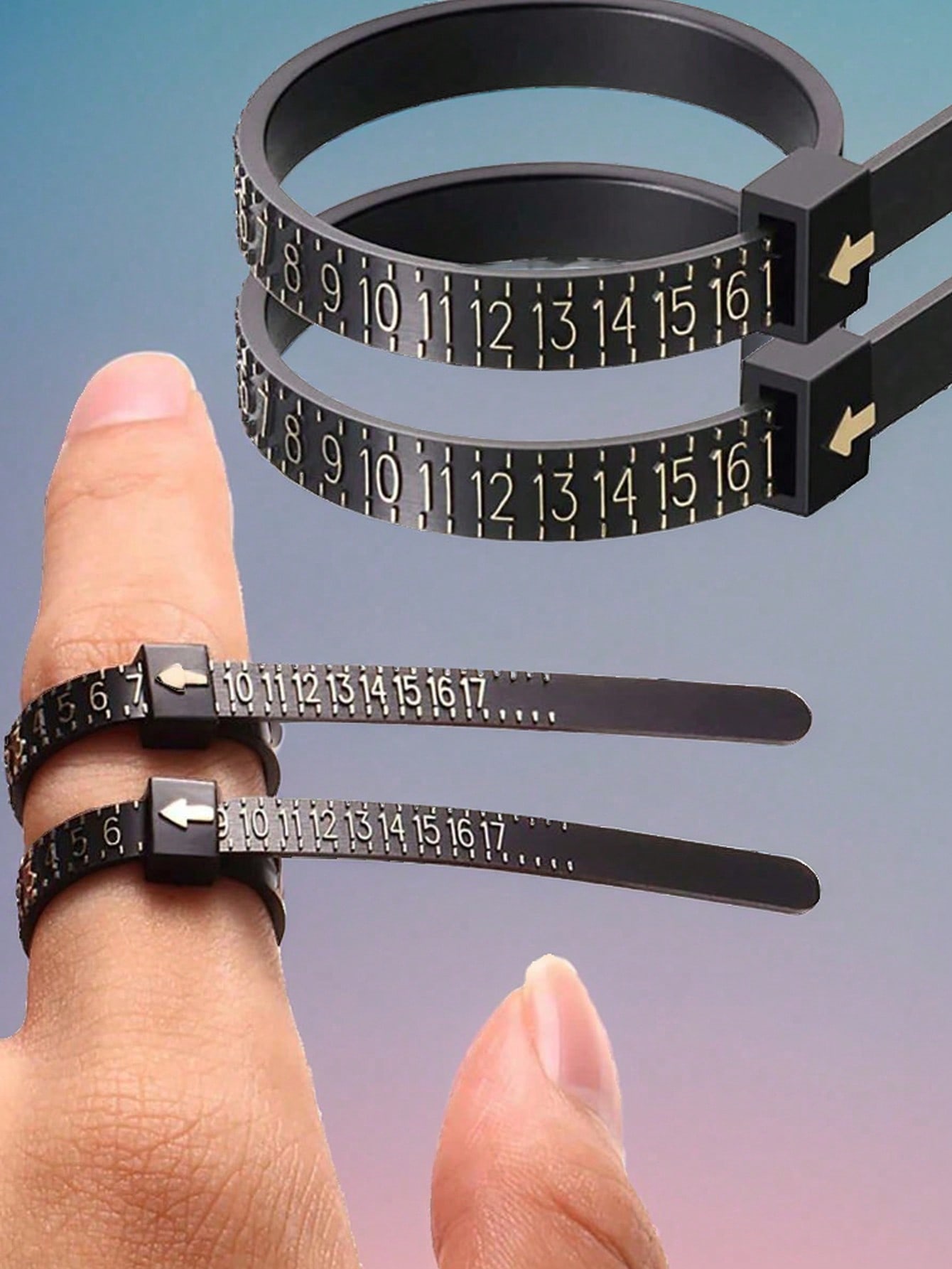 Ring Sizer Measuring Tape Tool - Jewelry & Watches Spółka Z Ograniczoną Odpowiedzialnością บทวิจารณ์และราคา